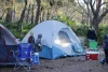 Kids playing around their campsite at at Upper Tampa Bay Conservation Park (UTBCP)
