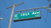 Street sign for E. 131st Ave, 1400-1500 block