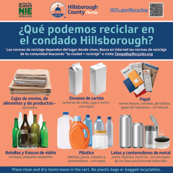 2025 Hillsborough County Recycling Guide - Spanish