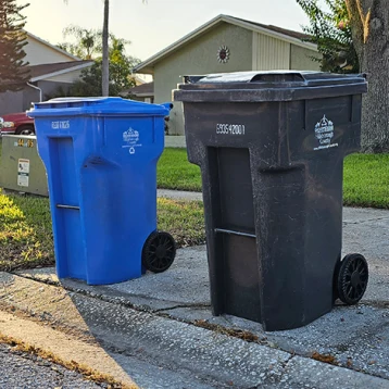 Hillsborough County Trash and Recycling Cans