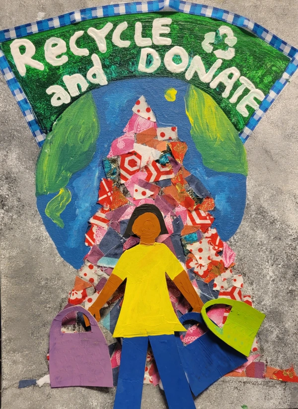 Recycle/Donate - 2024 Waste Reduction and Recycling Art Contest Winner