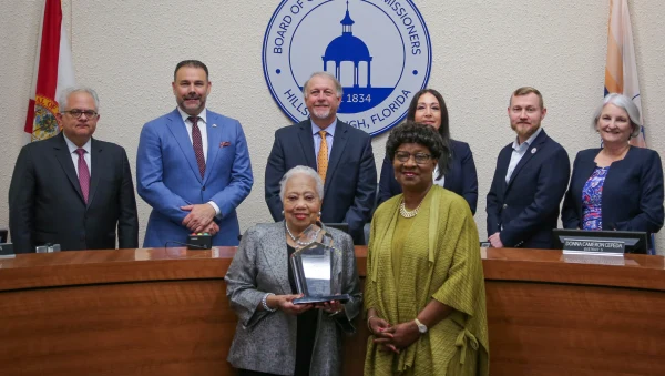 Hillsborough County Board of County Commissioners honor Doretha Edgecomb