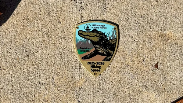 2025-2026 bronze colored medallion featuring the American Alligator