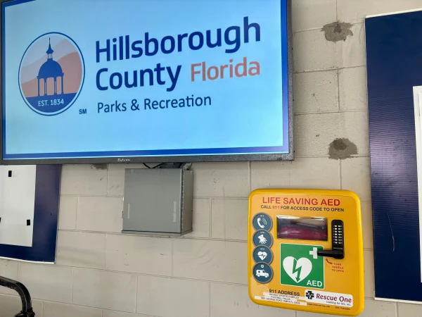 Hillsborough keeps AEDs on site at athletic fields in case of emergencies