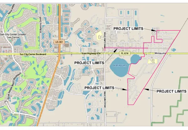 Wimauma Area 1 Project Limits