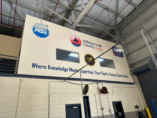 The new training classroom was built by transforming an upstairs storage area into a dedicated learning space.