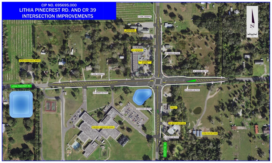 Lithia Pinecrest and CR39 Intersection Improvement Project graphic