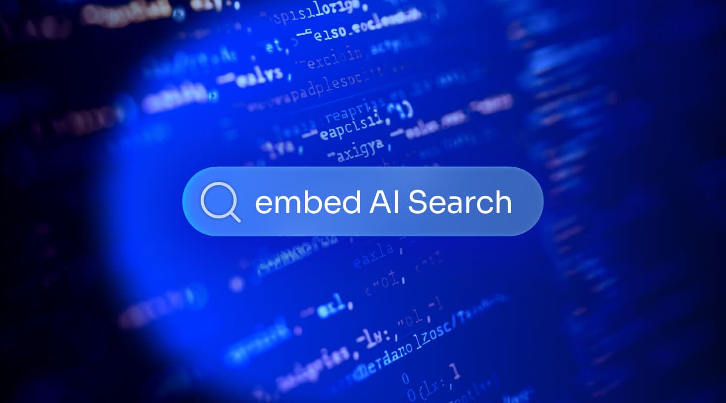 Backend search — how to embed AI search into your webapp