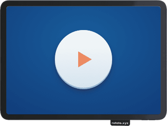 iPad illustration containing a play button