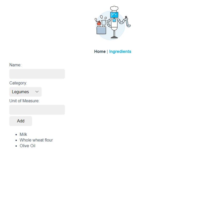 Ingredient Form