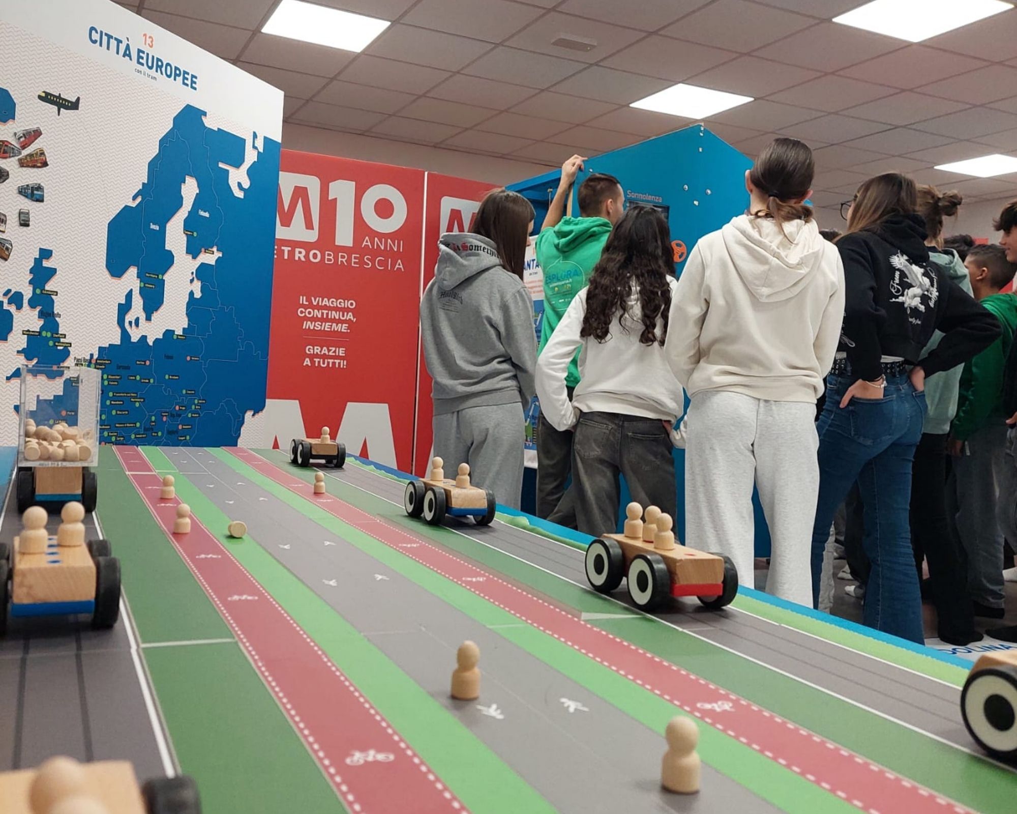 Students and tram games