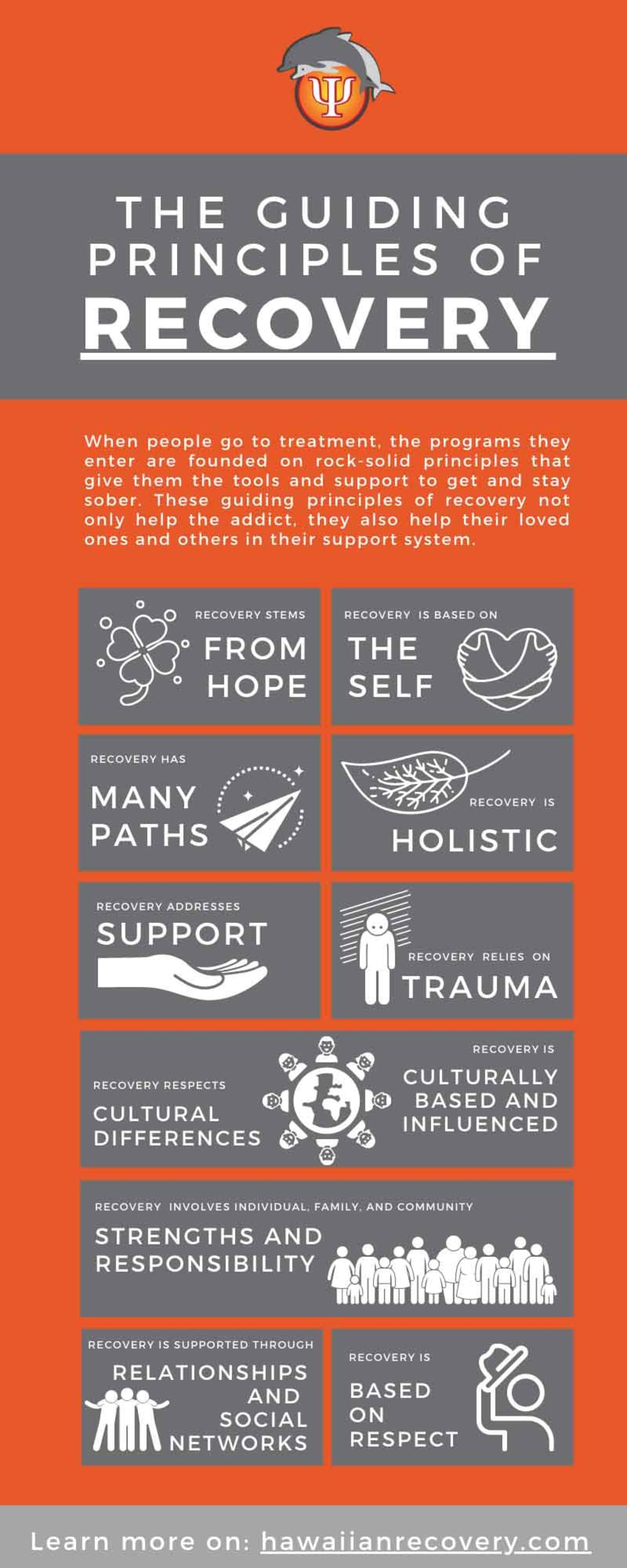Infographic: THE GUIDING PRINCIPLES OF RECOVERY The guiding principles of recovery