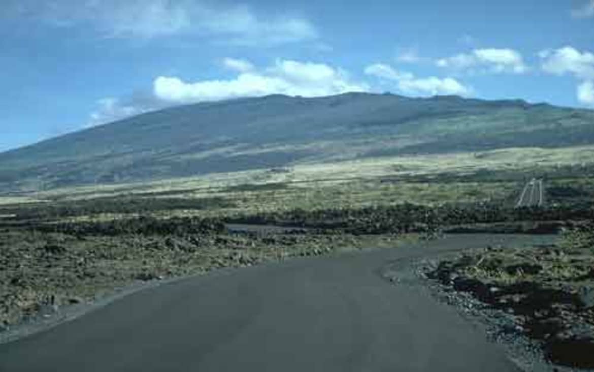 It is one of the three active volcanoes on The Big Island. Hualalai in hawaii