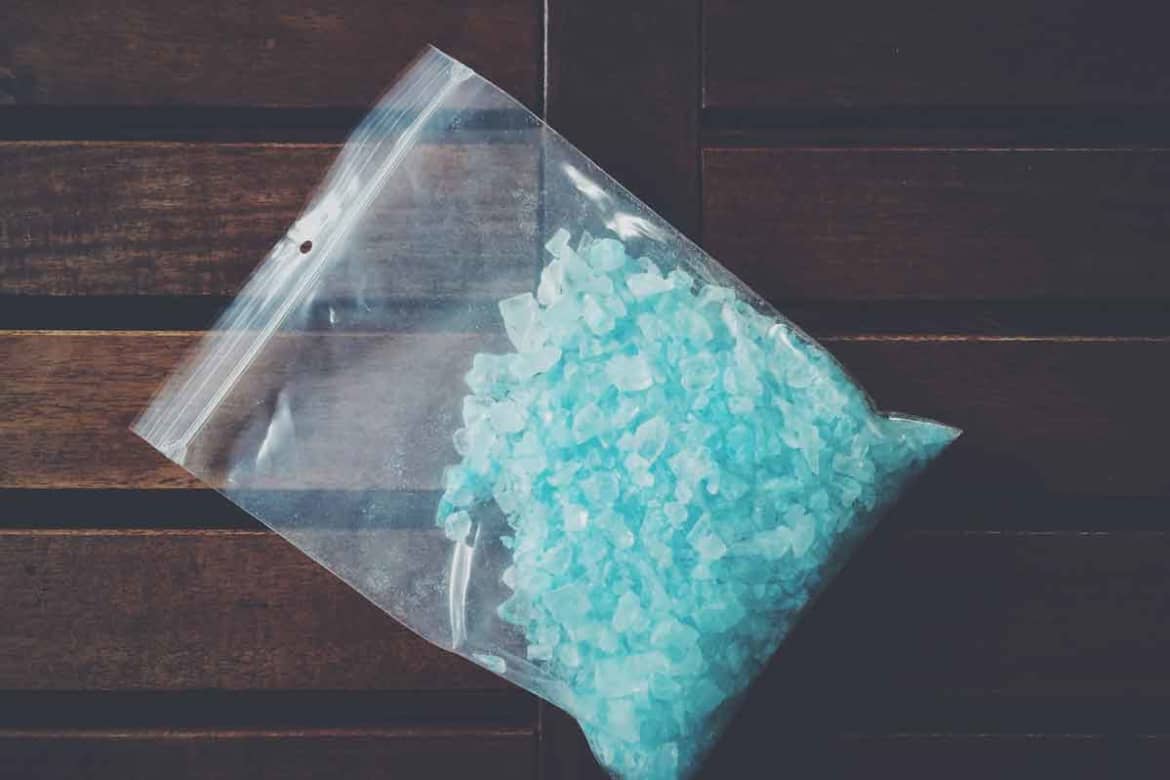 The first and most common type of methamphetamine is known as crystal meth. Crystal Meth