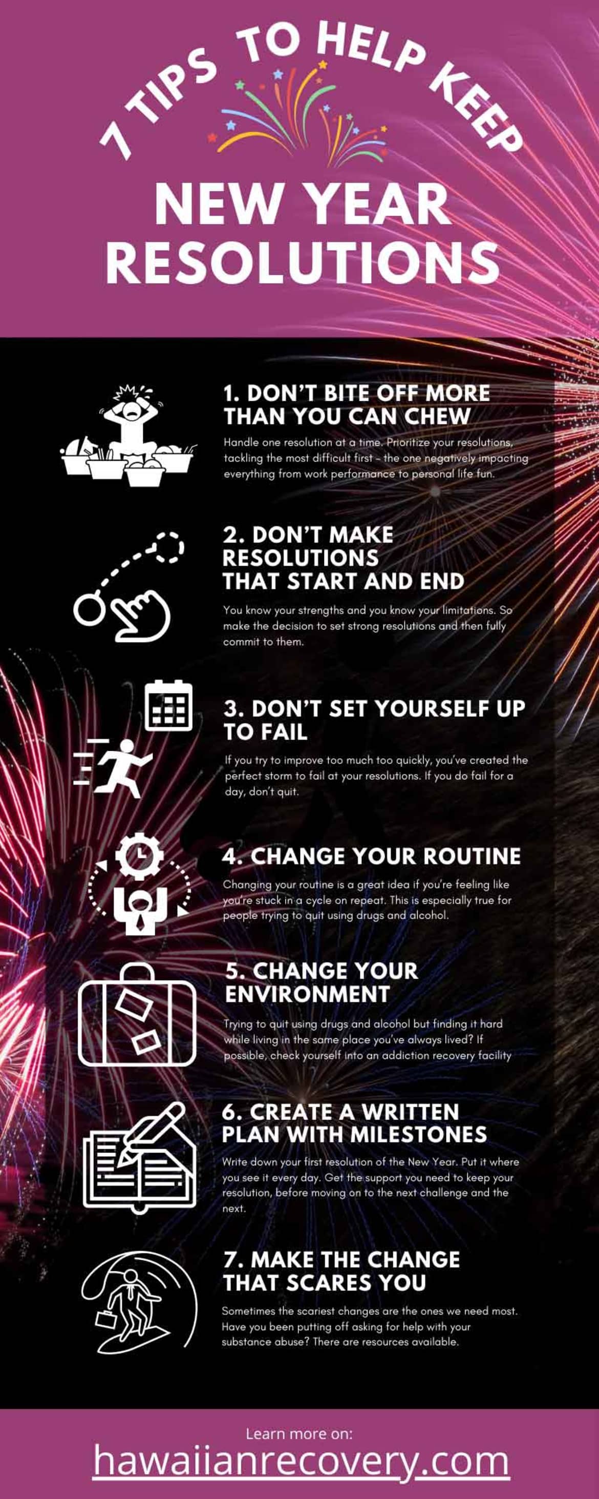 Infographic: TIPS TO HELP KEEP NEW YEAR RESOLUTIONS FOR 2021 Tips to help keep new year resolutions for 2021