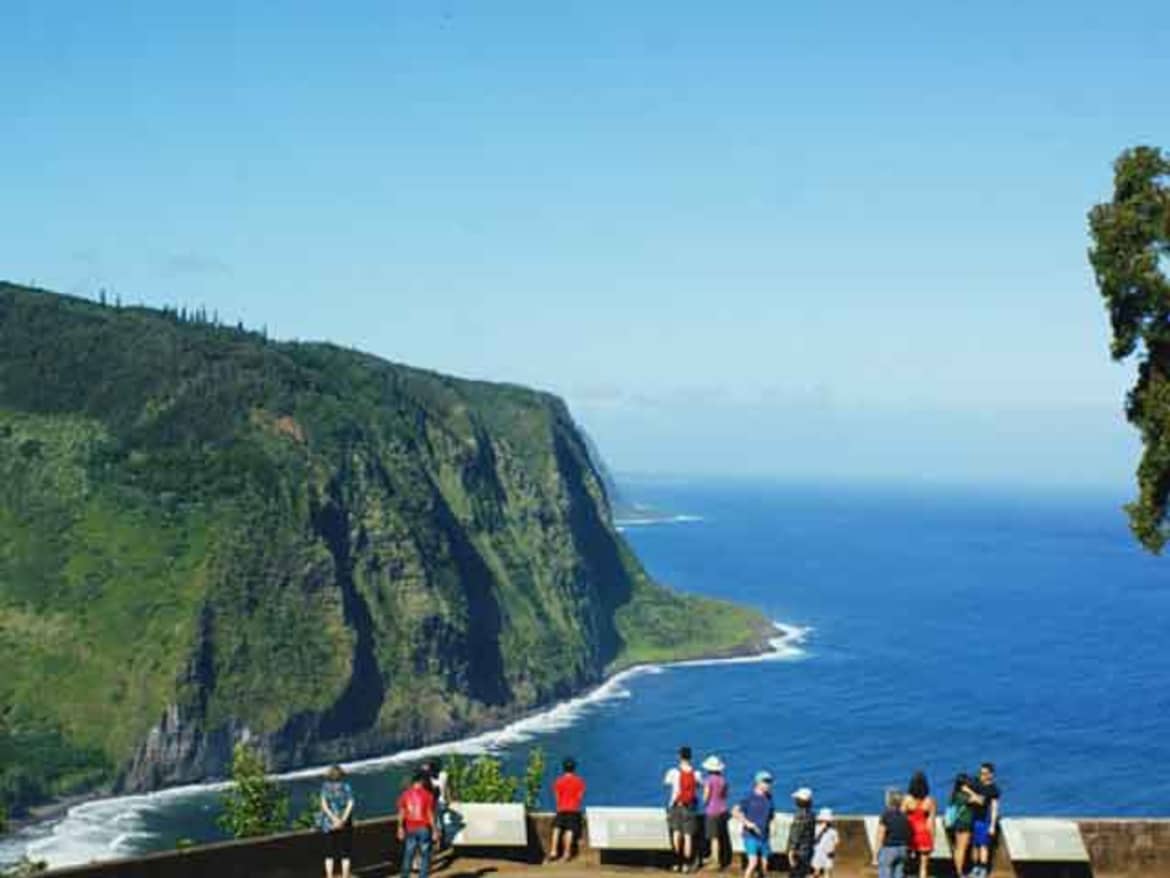 One of the most beautiful views in Hawaii is from Waipio Valley lookout. Waipio valley lookout