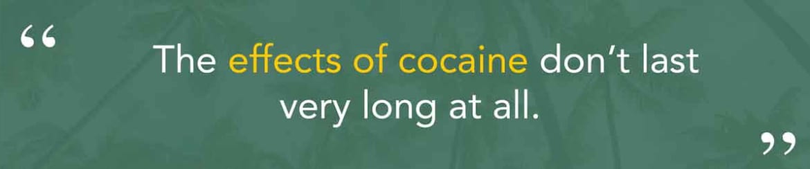 Long-term cocaine side effects come as a result of months or years of repeated use. Effects of Cocaine