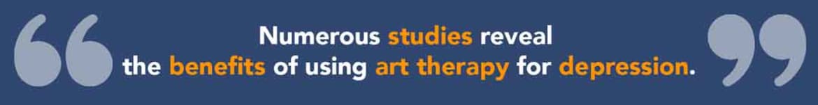 Numerous studies reveal the benefits of using art therapy for depression. Benefits of art therapy