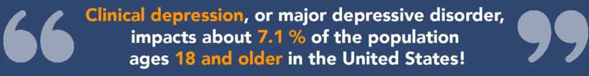 How many people impact clinical depression?