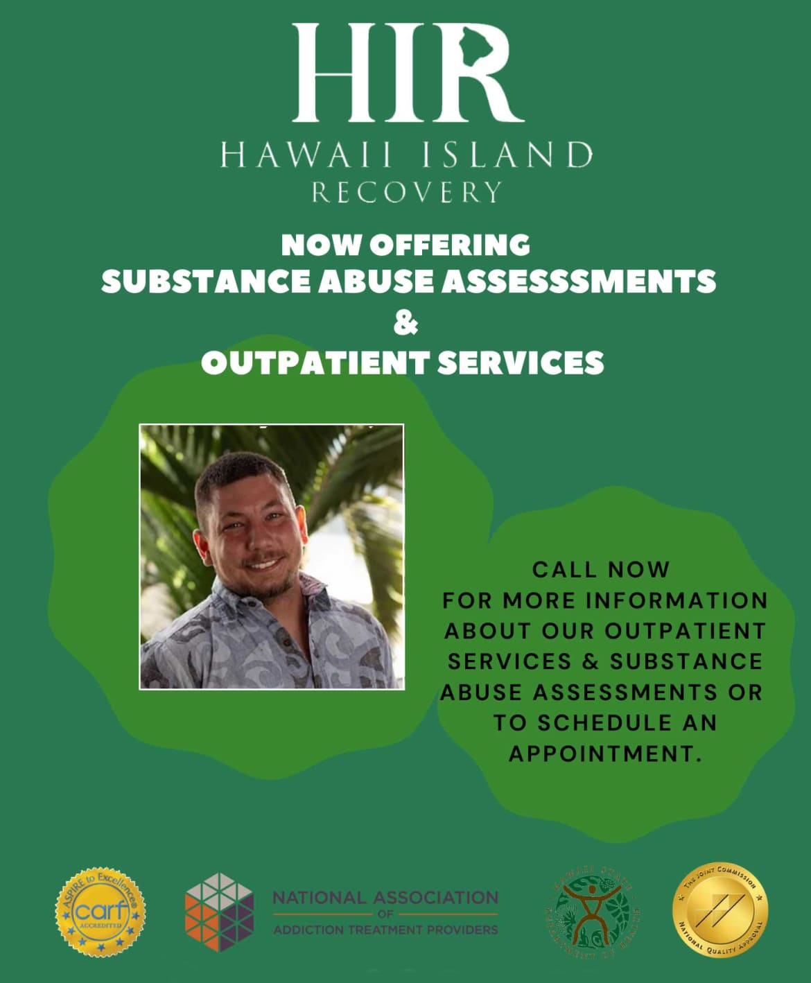 Substance Abuse Assessments and outpatient services