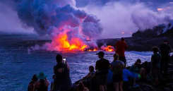 Active volcano on the Big Island