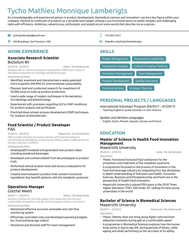 TychoLamberigtsResume20190214.pdf