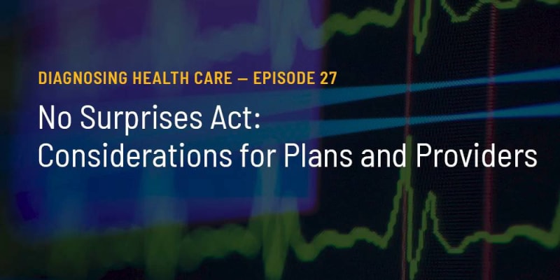 No Surprises Act implementation