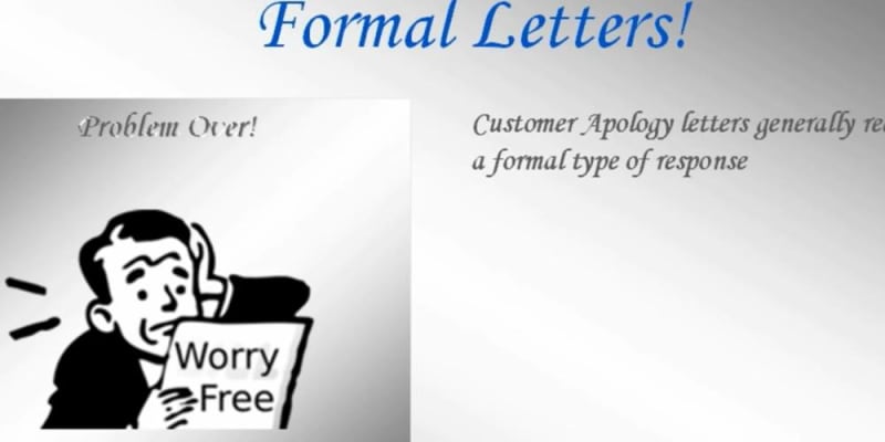letter of apology to a customer
