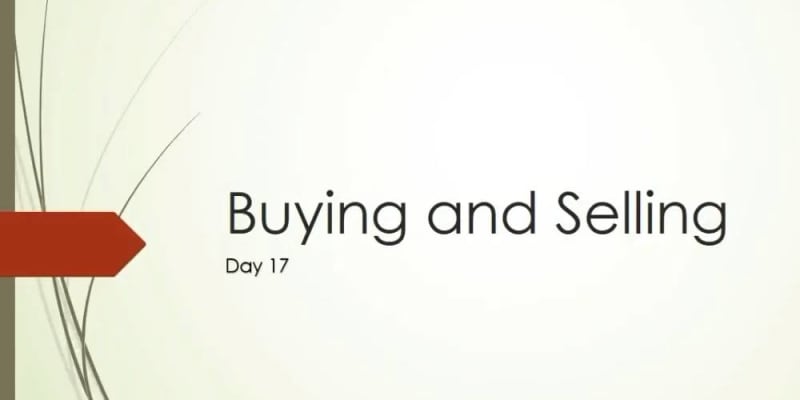 buying and selling