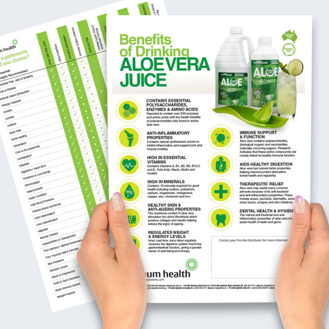 Benefits of Aloe Vera Juice - Flyers (10 Pack)