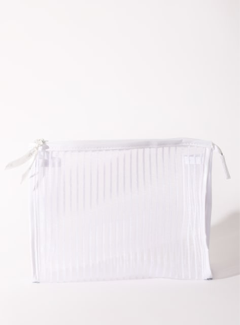 Zipper Mesh Bag (White)