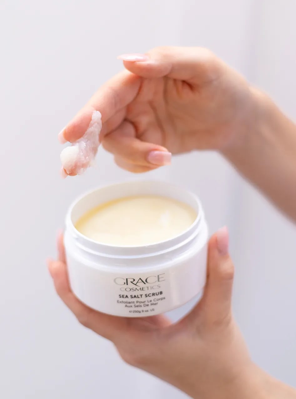 Sea Salt Scrub & Essential Oils
