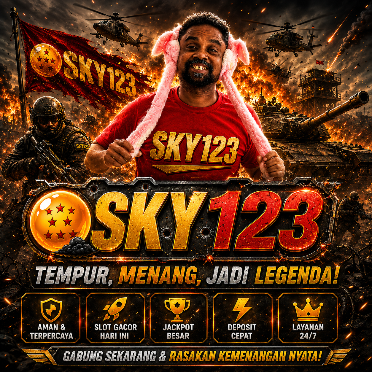 SKY123 - Situs Slot Jackpot Resmi dan Terbaik Yang Menawarkan Permainan Slot88 Gacor Lengkap Dengan Rasio Paling Gampang Menang Hari Ini