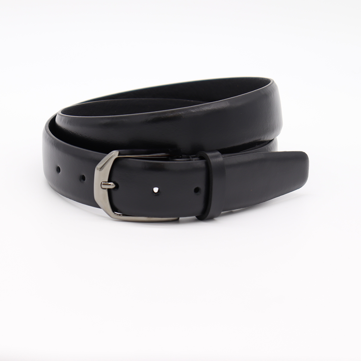 The Hector Belt - Black & Brown - Brass & Nickle – Amopelle Co.