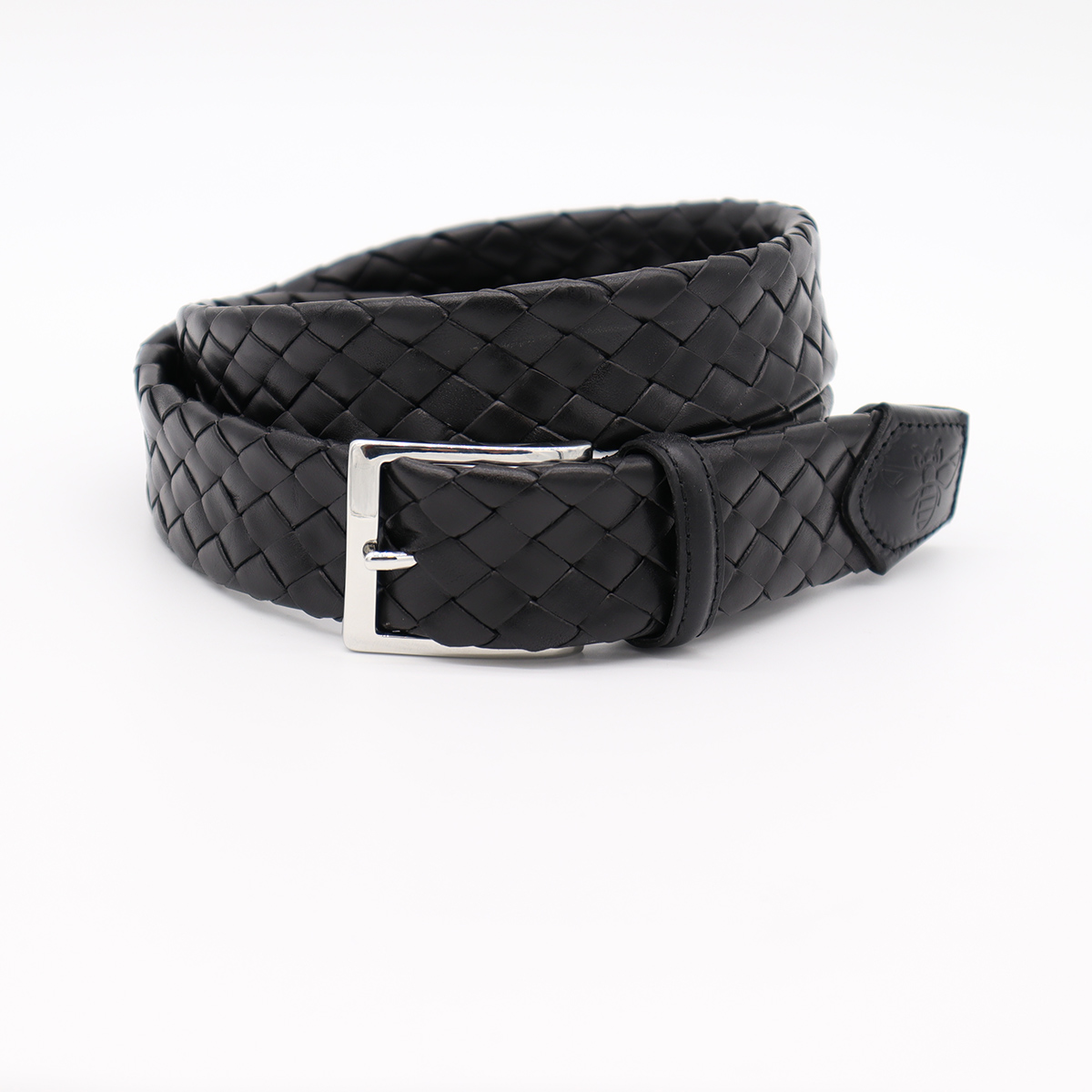 Black Leather - Braided Belt | SPIER & MACKAY