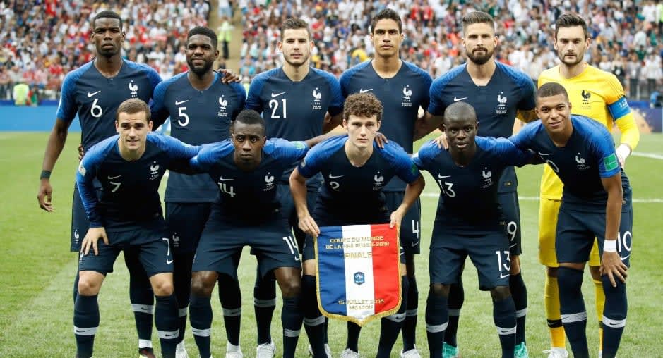 Photo de l'équipe de France 2018. Photo by Fédération Française de Football