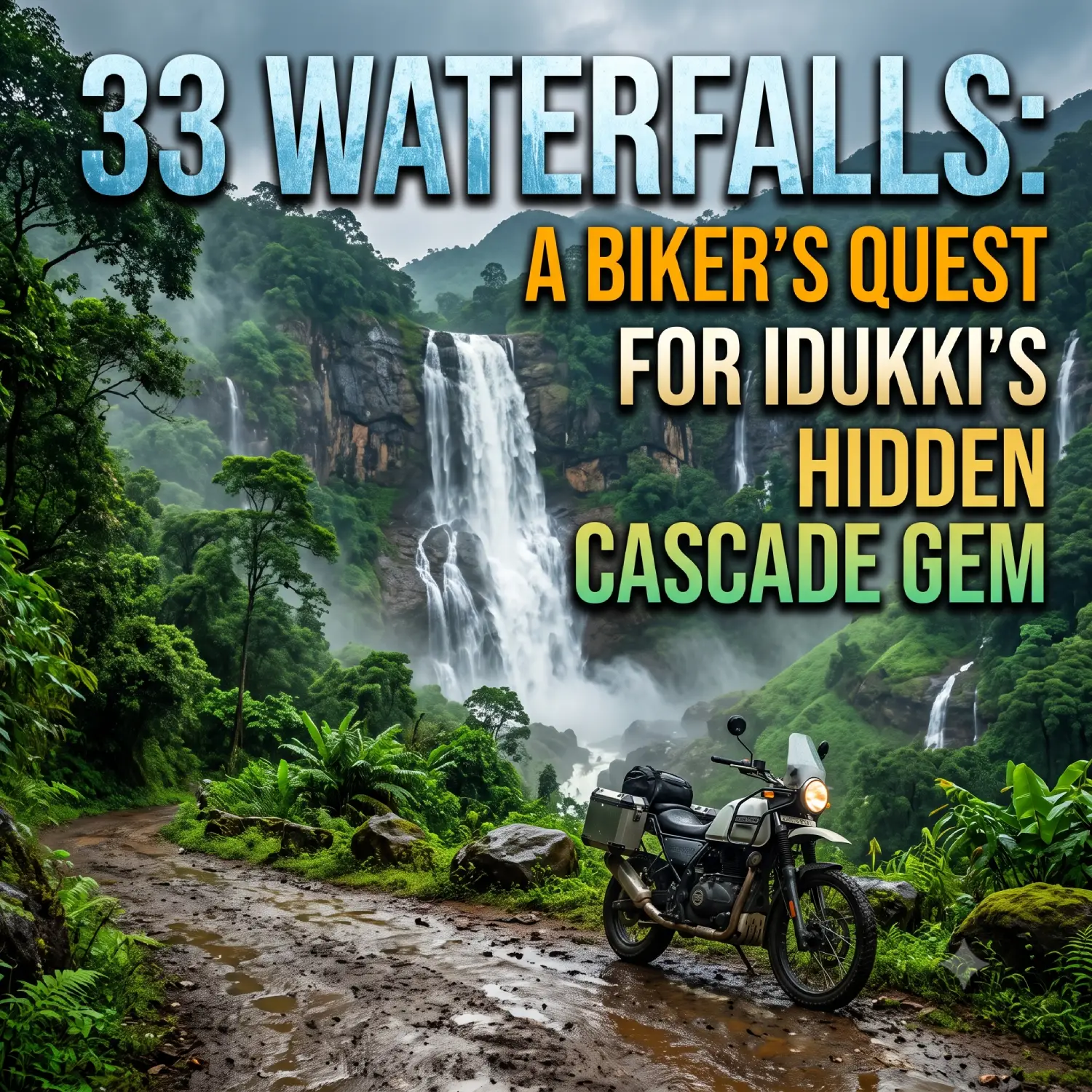 33 Waterfalls: A Biker’s Quest for Idukki’s Hidden Cascade Gem