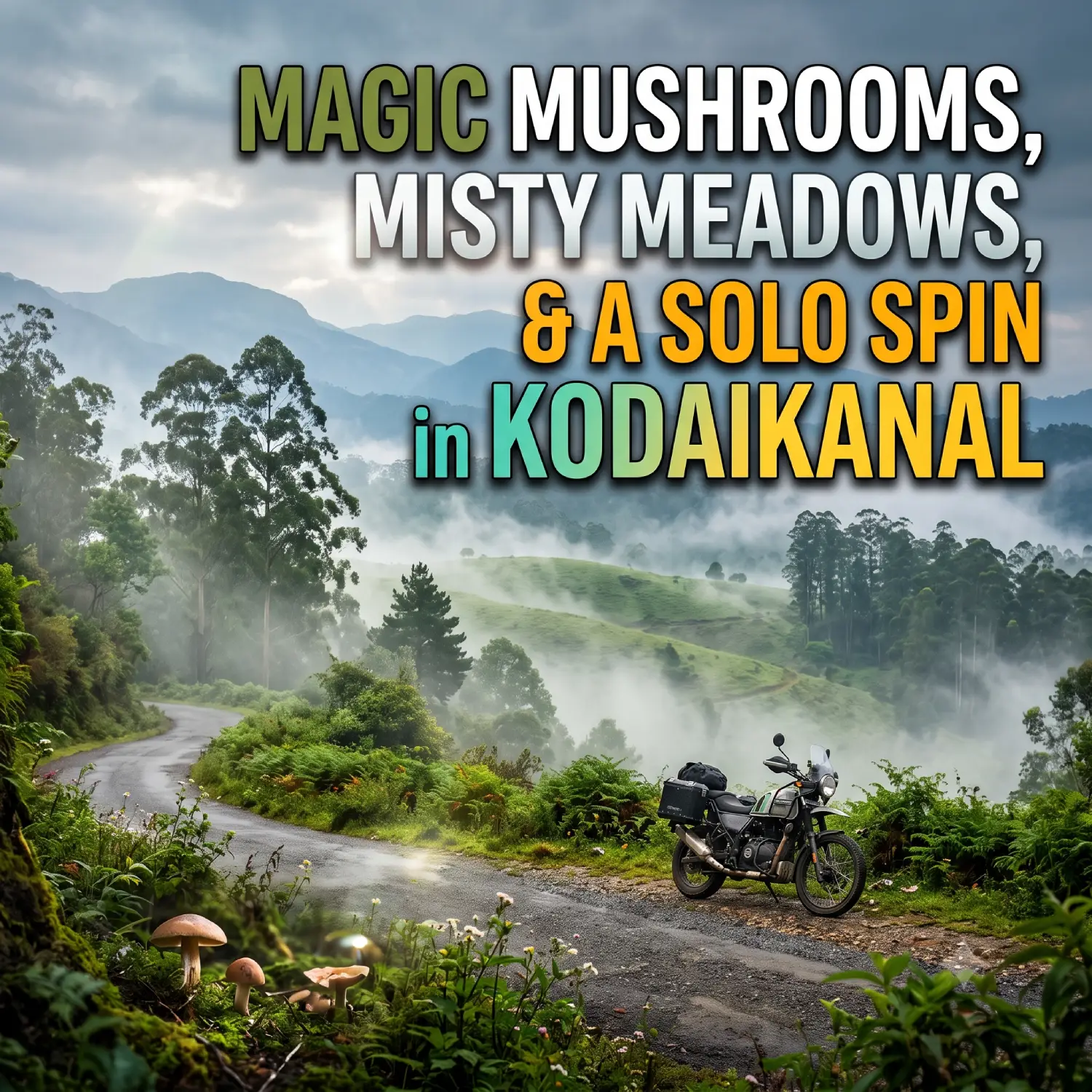 Magic Mushrooms, Misty Meadows, and a Soul-Recharging Solo Spin in Kodaikanal