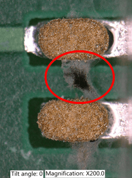 Image related to SIR Testing Determines the Risk of Flux Residue under Component Terminations