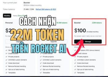 Nhận gói 100$ trên Rocket để Vide Coding – Tạo Website bằng AI