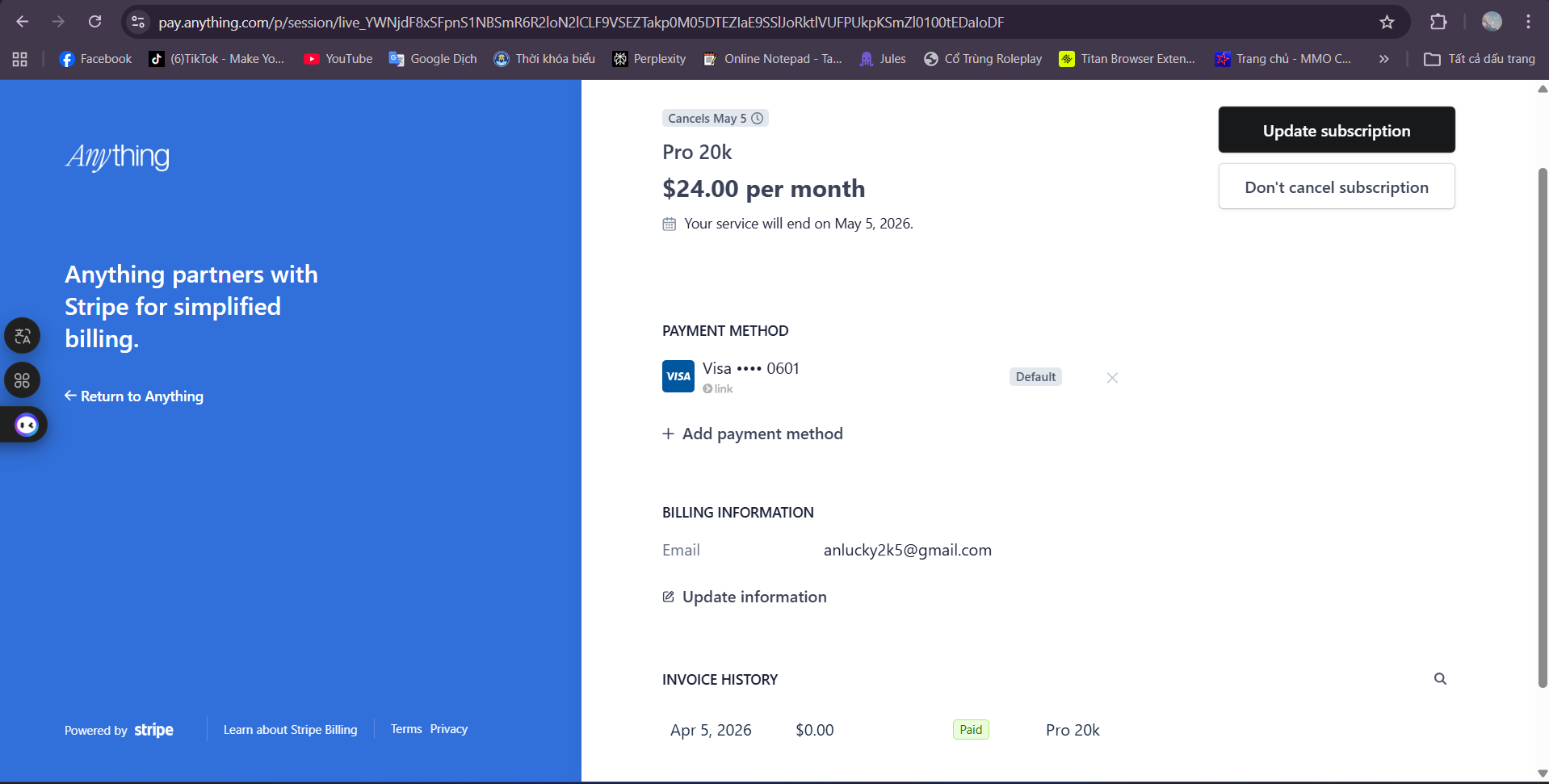 🤖 Anything AI — Nhận ngay gói thành viên Pro 1 tháng miễn phí + 500 Credit!