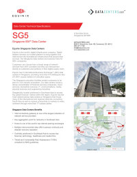 Equinix SG5 Singapore Data Center: Accelerating Connectivity in Asia ...