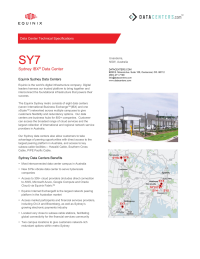 Equinix SY7 Alexandria, Sydney: Premier Data Center for Global Connectivity