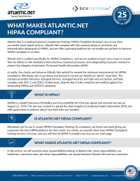 Atlantic.Net: Leading HIPAA-Compliant Hosting Solutions for Healthcare