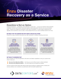 Comprehensive Disaster Recovery Solutions by Enzu | Ensure Business ...