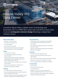 Resilient Data Center in Silicon Valley | Earthquake-Resistant ...