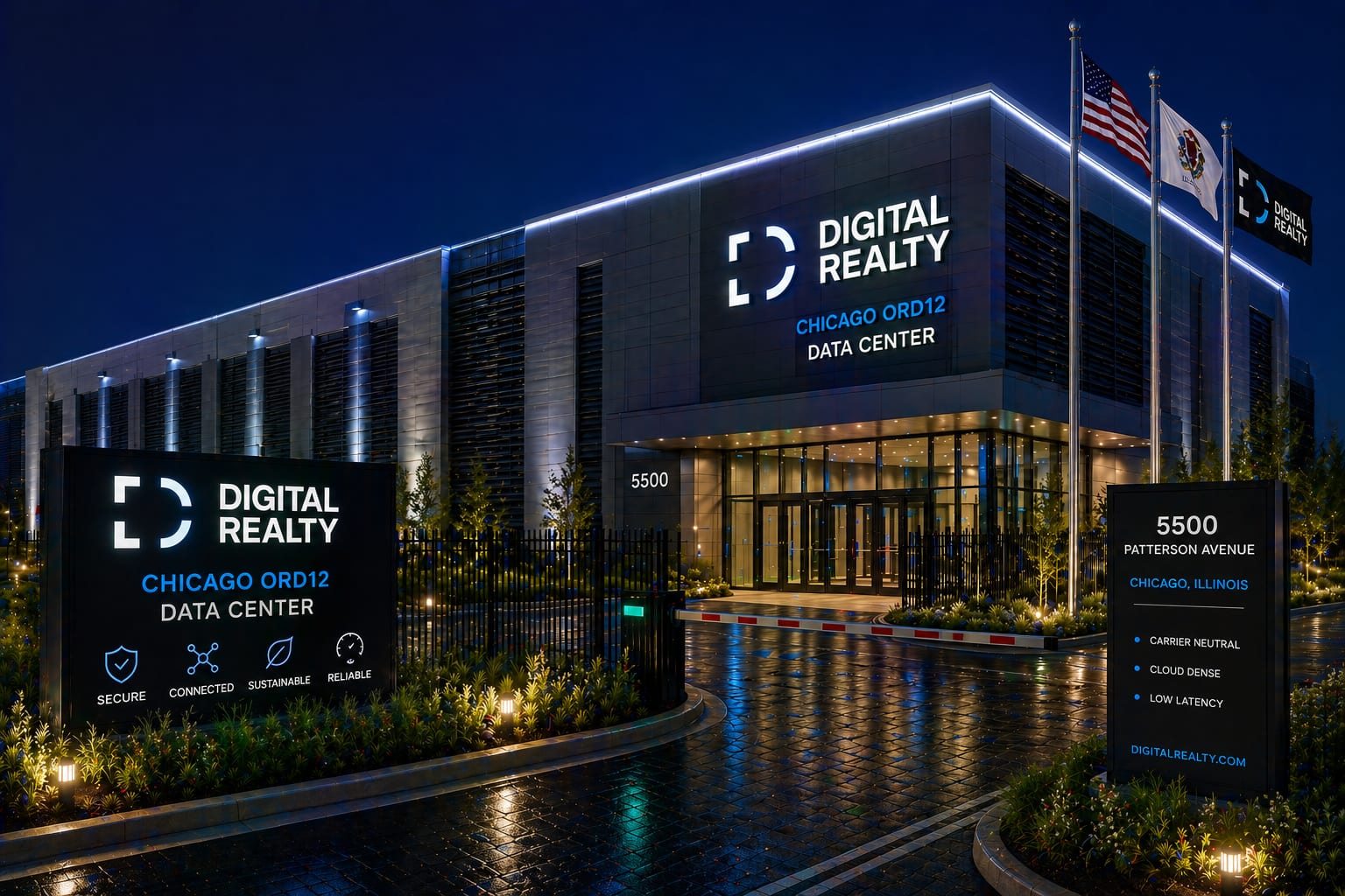 Digital Realty Data Center in Franklin Park IL