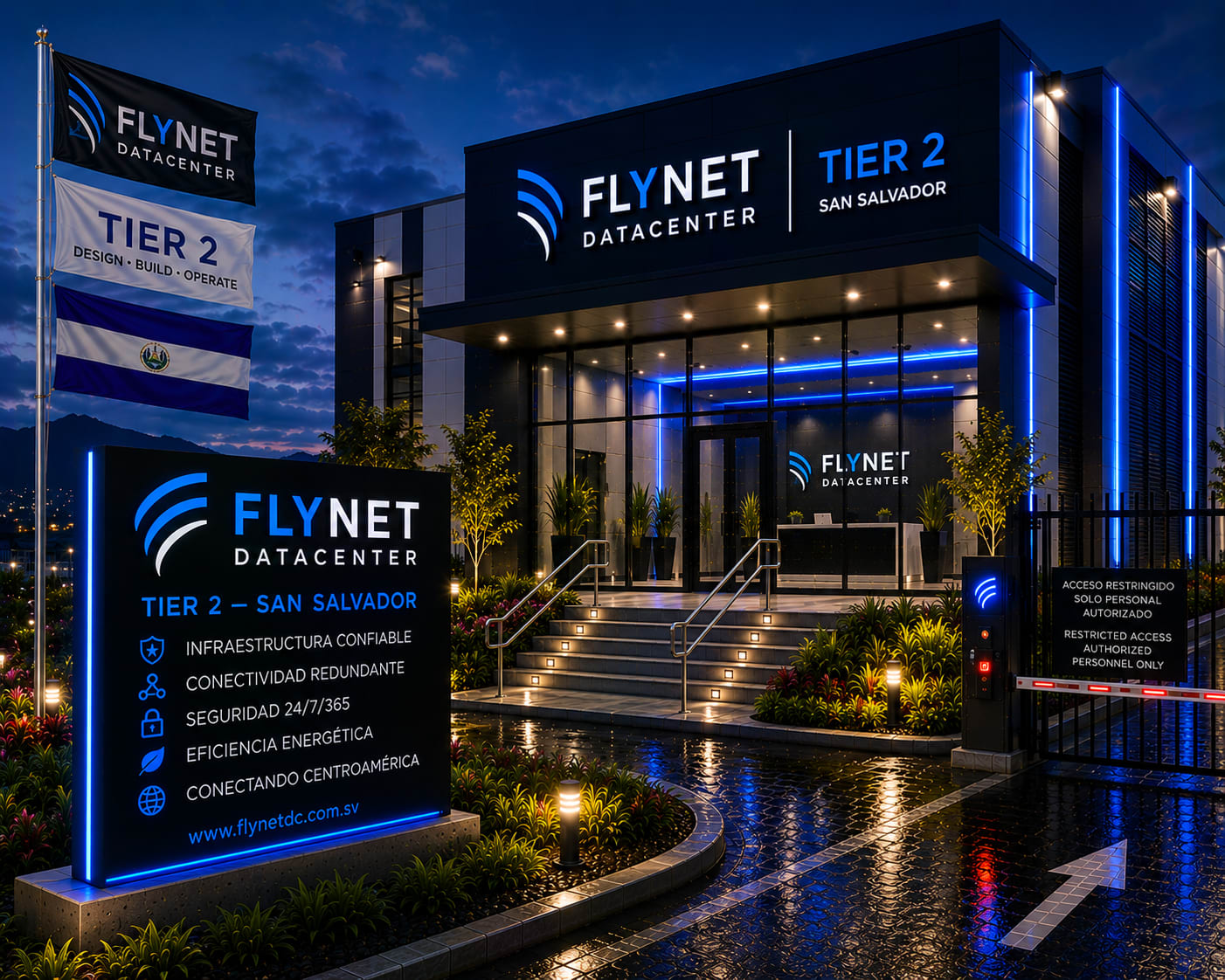 Flynet: Flynet Datacenter Tier 2 — San Salvador