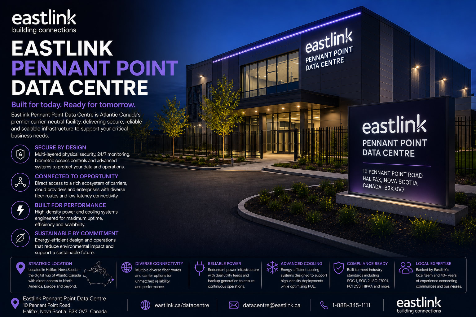 Eastlink Business: Eastlink Pennant Point Data Centre