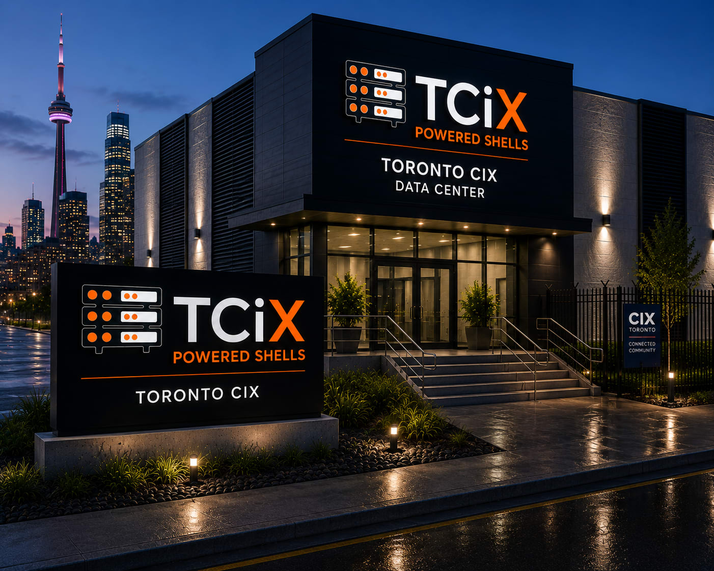 TCiX Powered Shells Toronto AI Data Centers